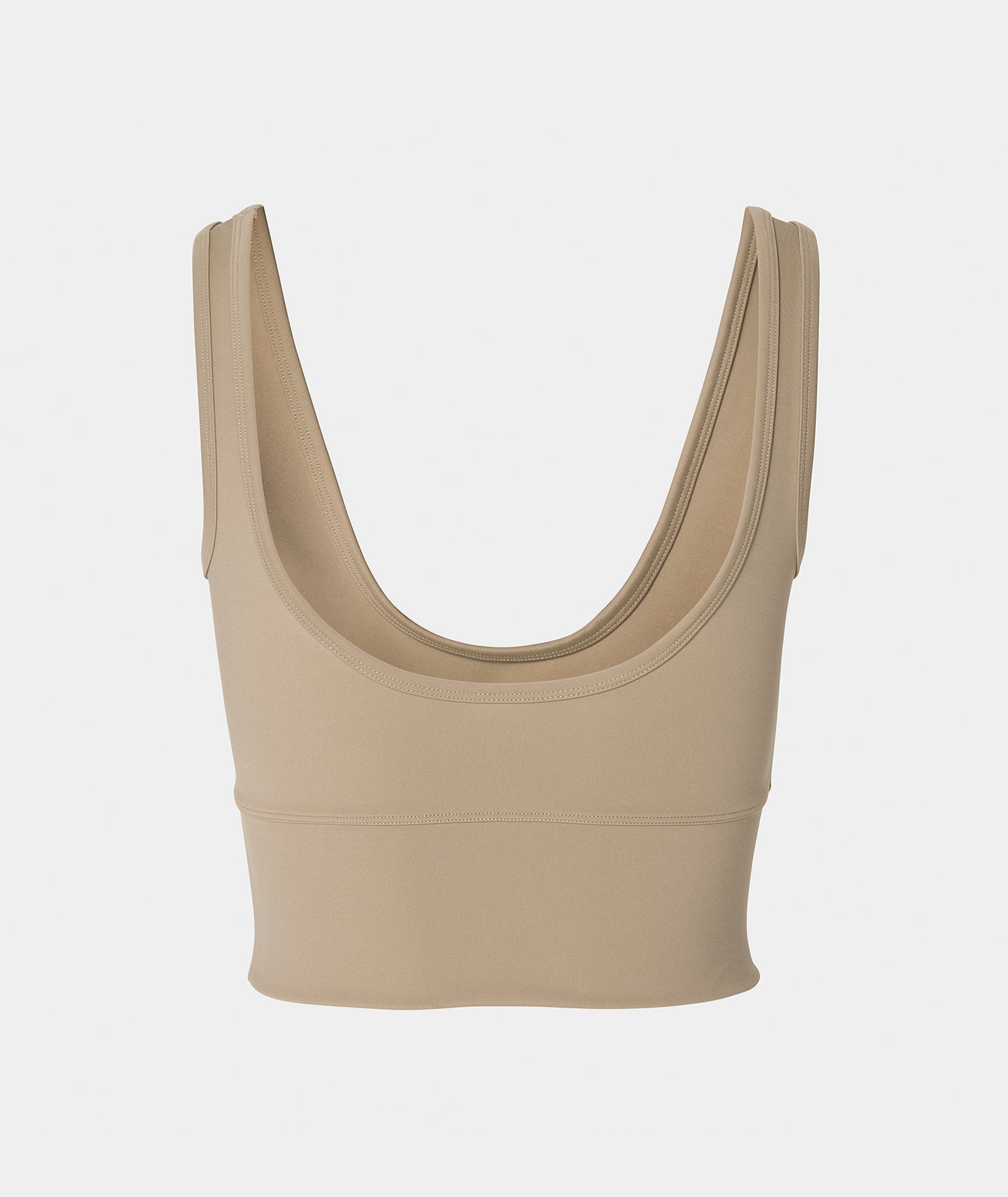 CROPPED TANK - TAUPE